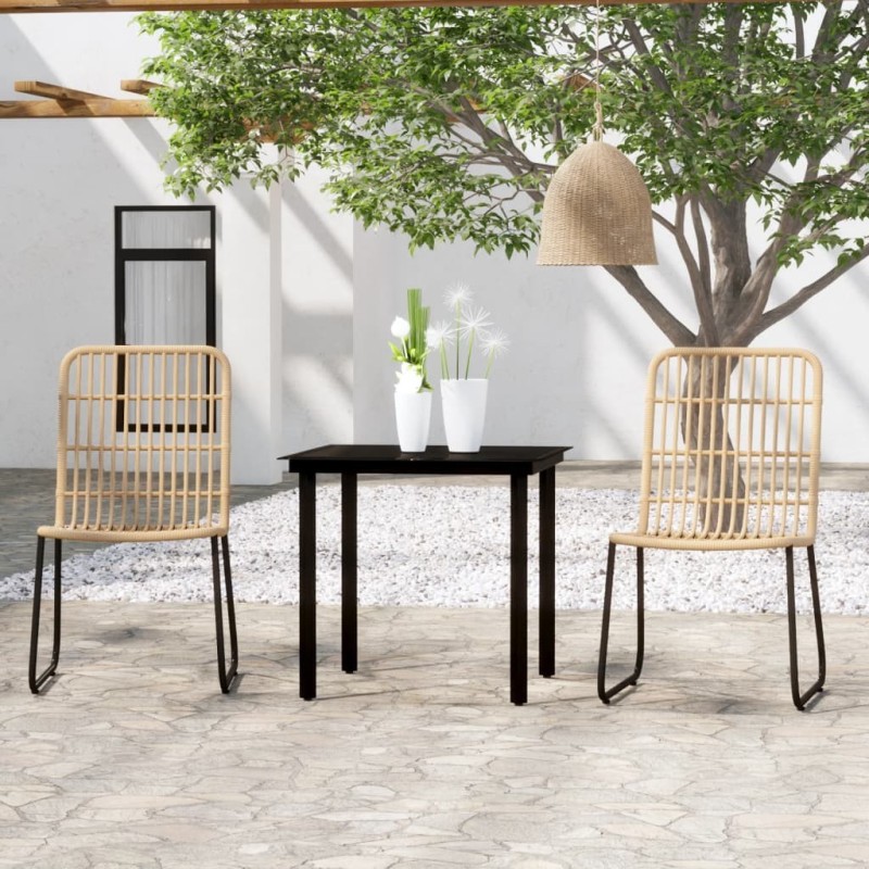 Ensemble à manger de jardin 3 pcs Chêne 557580557580