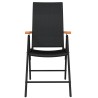 Ensemble à manger de jardin 3 pcs Noir 557586557586