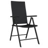 Ensemble à manger de jardin 5 pcs Noir 557587557587