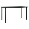Ensemble à manger de jardin 5 pcs Noir 557587557587
