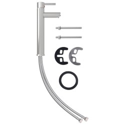 Lavabo de bain avec robinet et drain à poussoir Verre trempé 557589557589