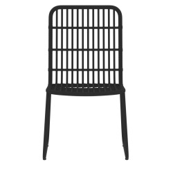Ensemble à manger de jardin 3 pcs Noir 557591557591