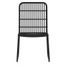 Ensemble à manger de jardin 3 pcs Noir 557591557591