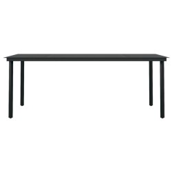 Ensemble à manger de jardin 7 pcs Noir 557596557596