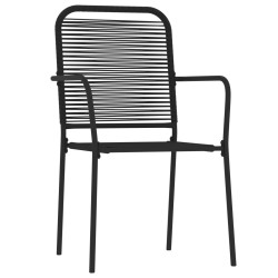 Ensemble à manger de jardin 3 pcs Noir 557603557603