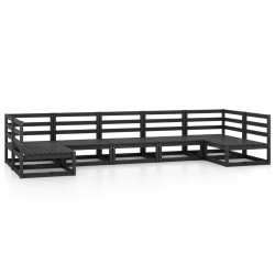 Salon de jardin 7 pcs bois de pin massif 557608557608
