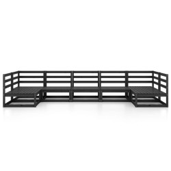 Salon de jardin 7 pcs bois de pin massif 557608557608
