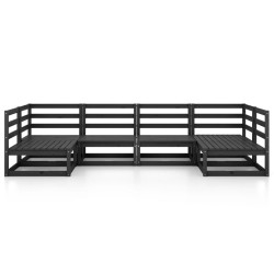 Salon de jardin 6 pcs bois de pin massif 557609557609