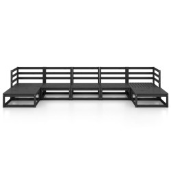 Salon de jardin 7 pcs bois de pin massif 557611557611