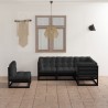 Salon de jardin 5 pcs avec coussins Bois de pin massif 557618557618