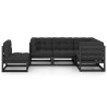 Salon de jardin 5 pcs avec coussins Bois de pin massif 557618557618