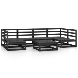 Salon de jardin 7 pcs bois de pin massif 557619557619