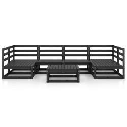 Salon de jardin 7 pcs bois de pin massif 557619557619