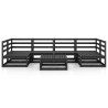 Salon de jardin 7 pcs bois de pin massif 557619557619