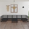 Salon de jardin 8 pcs bois de pin massif 557620557620