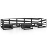 Salon de jardin 8 pcs bois de pin massif 557620557620