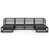 Salon de jardin 6 pcs bois de pin massif 557626557626