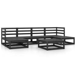 Salon de jardin 7 pcs bois de pin massif 557632557632