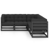 Salon de jardin 5 pcs avec coussins Bois de pin massif 557638557638