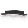 Salon de jardin 8 pcs avec coussins Bois de pin massif 557639557639
