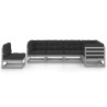 Salon de jardin 6 pcs avec coussins Bois de pin massif 557659557659