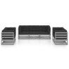 Salon de jardin 7 pcs avec coussins Bois de pin massif 557662557662