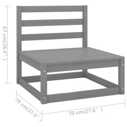 Salon de jardin 7 pcs Bois de pin massif 557664557664