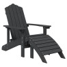 Chaises de jardin Adirondack repose-pied table PEHD Anthracite 557667557667