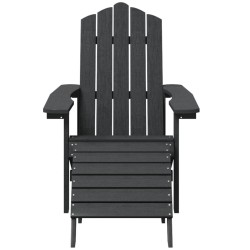 Chaises de jardin Adirondack repose-pied table PEHD Anthracite 557667557667