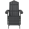 Chaises de jardin Adirondack repose-pied table PEHD Anthracite 557667557667