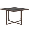 Ensemble à manger de jardin et coussins 9 pcs Poly rotin Marron 557669557669