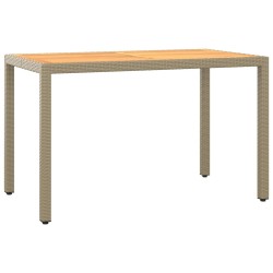 Ensemble à manger de jardin et coussins 3 pcs Poly rotin Beige 557671557671