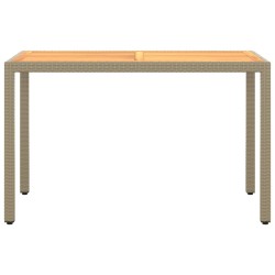Ensemble à manger de jardin et coussins 3 pcs Poly rotin Beige 557671557671