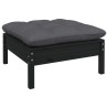 Salon de jardin 5 pcs avec coussins anthracite bois de pin 557677557677