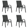 Ensemble à manger de jardin 5 pcs Noir 557682557682