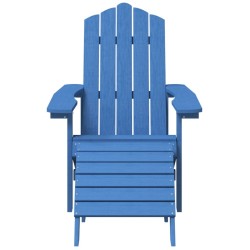 Chaises de jardin Adirondack repose-pied table PEHD Bleu aqua 557686557686
