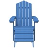 Chaises de jardin Adirondack repose-pied table PEHD Bleu aqua 557686557686