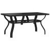 Ensemble à manger de jardin 7 pcs Noir 557687557687