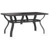 Ensemble à manger de jardin 7 pcs Gris et noir 557688557688