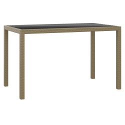 Ensemble à manger de jardin et coussins 3 pcs Poly rotin Beige 557691557691