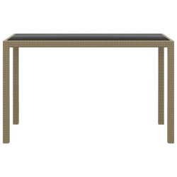 Ensemble à manger de jardin et coussins 3 pcs Poly rotin Beige 557691557691