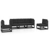 Salon de jardin 5 pcs avec coussins Bois de pin massif 557693557693