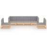 Salon de jardin 6 pcs avec coussins Bois de pin massif 557694557694