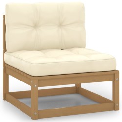 Salon de jardin 5 pcs avec coussins Bois de pin massif 557695557695