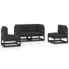 Salon de jardin 4 pcs avec coussins Bois de pin massif 557697557697