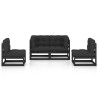 Salon de jardin 4 pcs avec coussins Bois de pin massif 557697557697