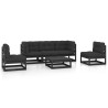 Salon de jardin 6 pcs avec coussins Bois de pin massif 557699557699