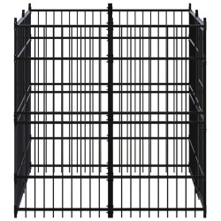 Chenil d'extérieur pour chiens Acier 3,69 m² 557721557721