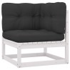 Salon de jardin 4 pcs avec coussins Bois de pin massif 557723557723