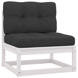 Salon de jardin 4 pcs avec coussins Bois de pin massif 557723557723